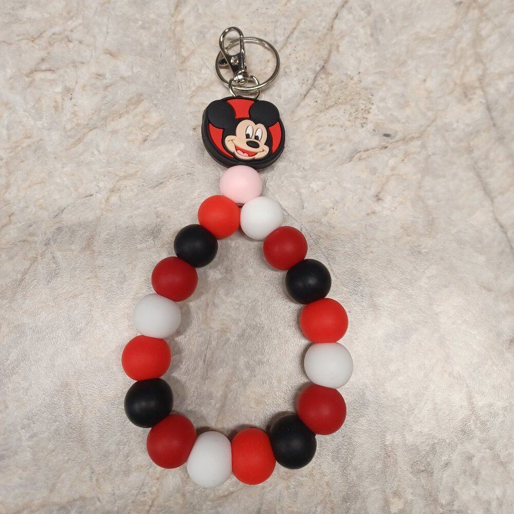 Mickey Mouse Beaded Keychain